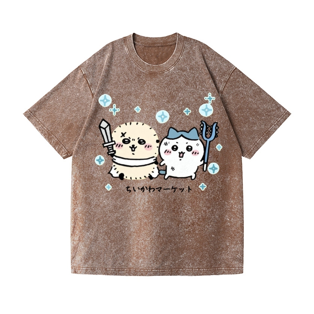 Chiikawa Vintage Wash Japanese Design T-Shirt