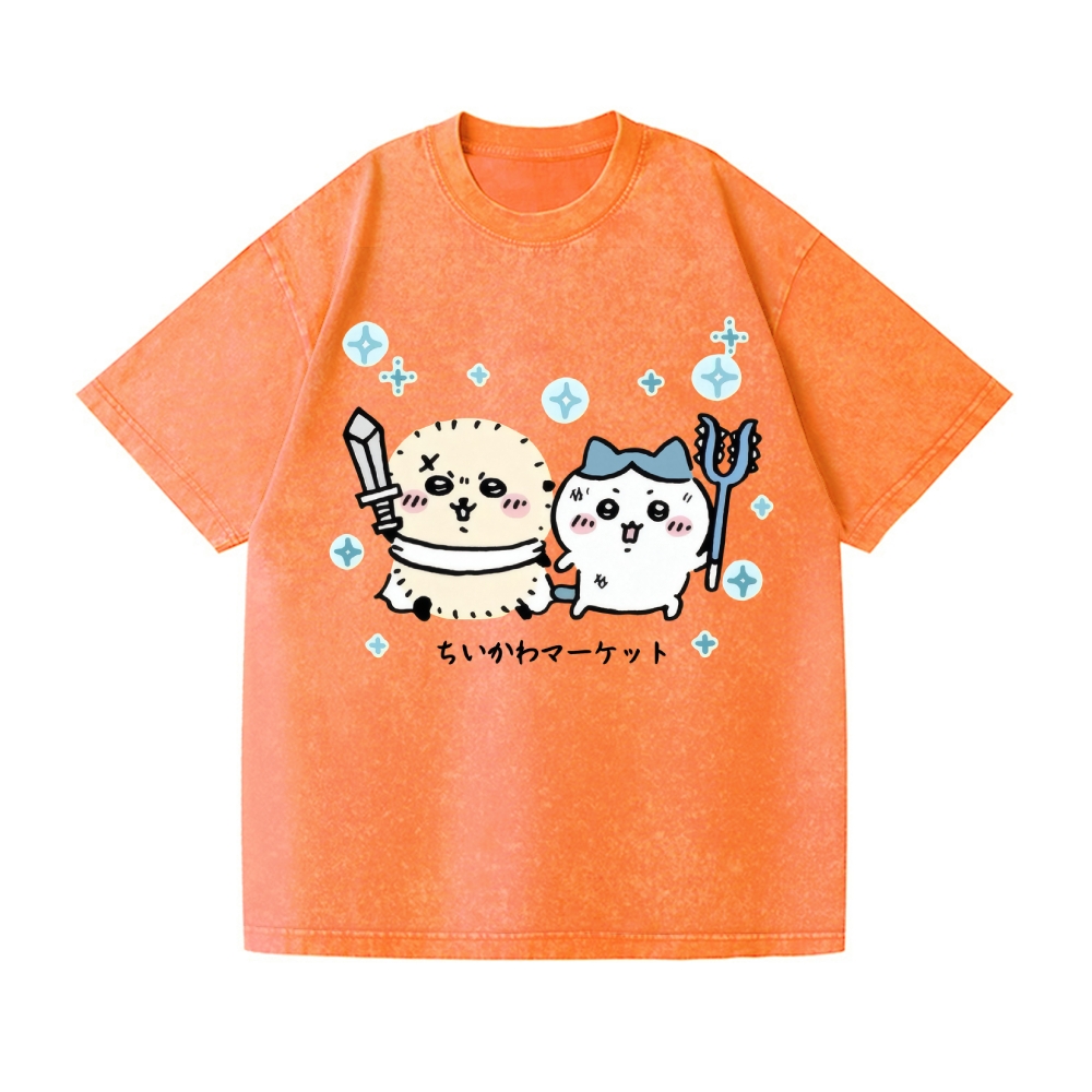 Chiikawa Vintage Wash Japanese Design T-Shirt