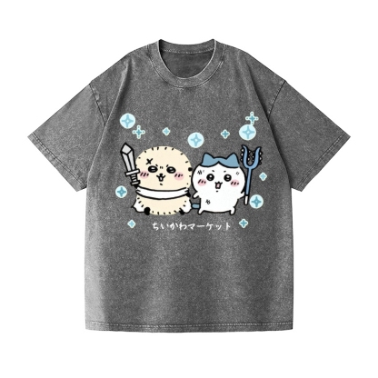 Chiikawa Vintage Wash Japanese Design T-Shirt