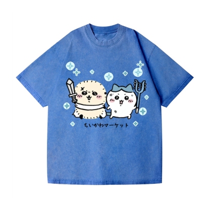 Chiikawa Vintage Wash Japanese Design T-Shirt