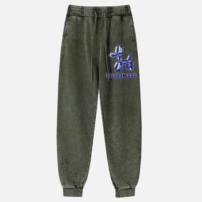 Koons Balloon Dog Vintage Washed Jogger