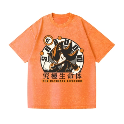 Sonic Shadow Vintage Wash Japanese Design T-Shirt