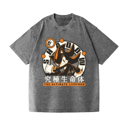 Sonic Shadow Vintage Wash Japanese Design T-Shirt