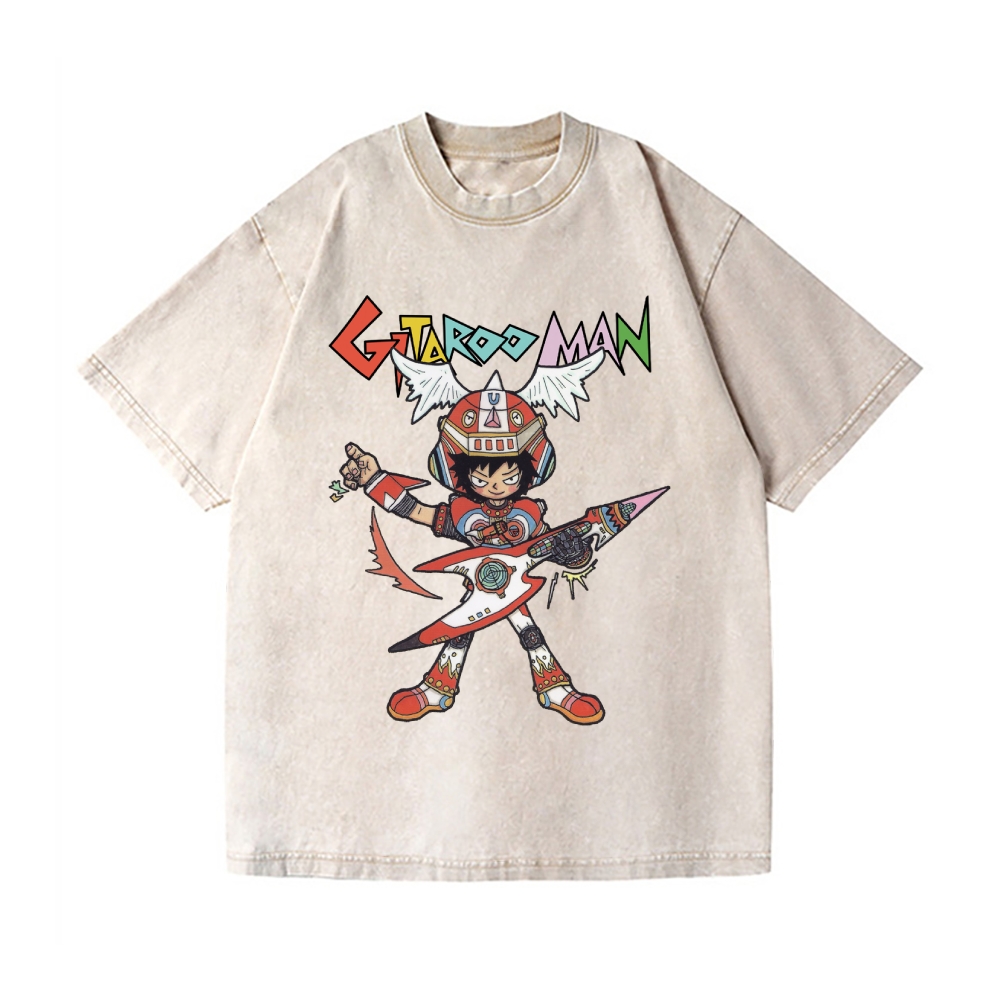 Gitaroo Man Vintage Wash Japanese Design T-Shirt