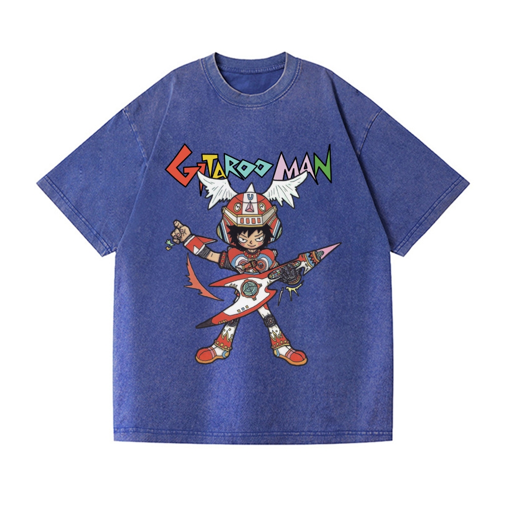Gitaroo Man Vintage Wash Japanese Design T-Shirt