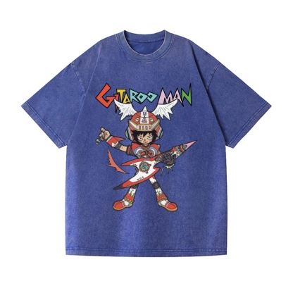 Gitaroo Man Vintage Wash Japanese Design T-Shirt