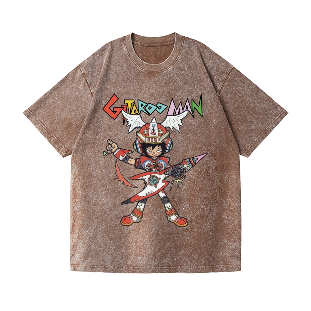 Gitaroo Man Vintage Wash Japanese Design T-Shirt