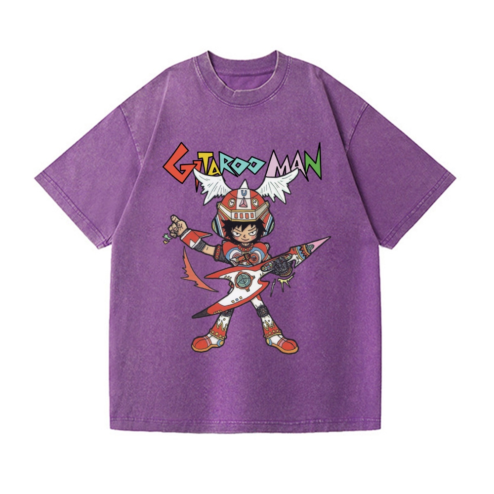 Gitaroo Man Vintage Wash Japanese Design T-Shirt