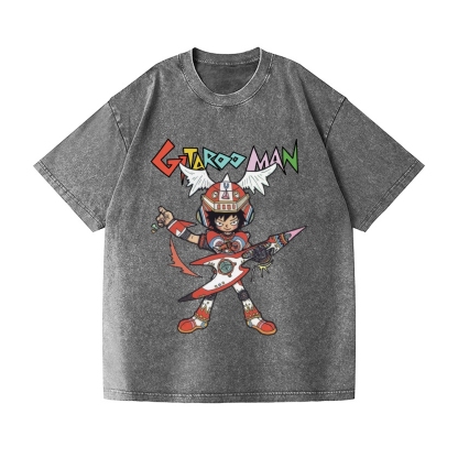 Gitaroo Man Vintage Wash Japanese Design T-Shirt