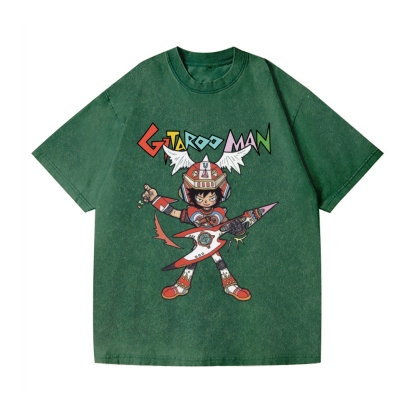 Gitaroo Man Vintage Wash Japanese Design T-Shirt