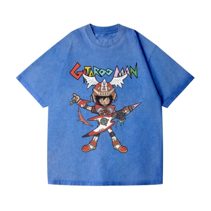 Gitaroo Man Vintage Wash Japanese Design T-Shirt