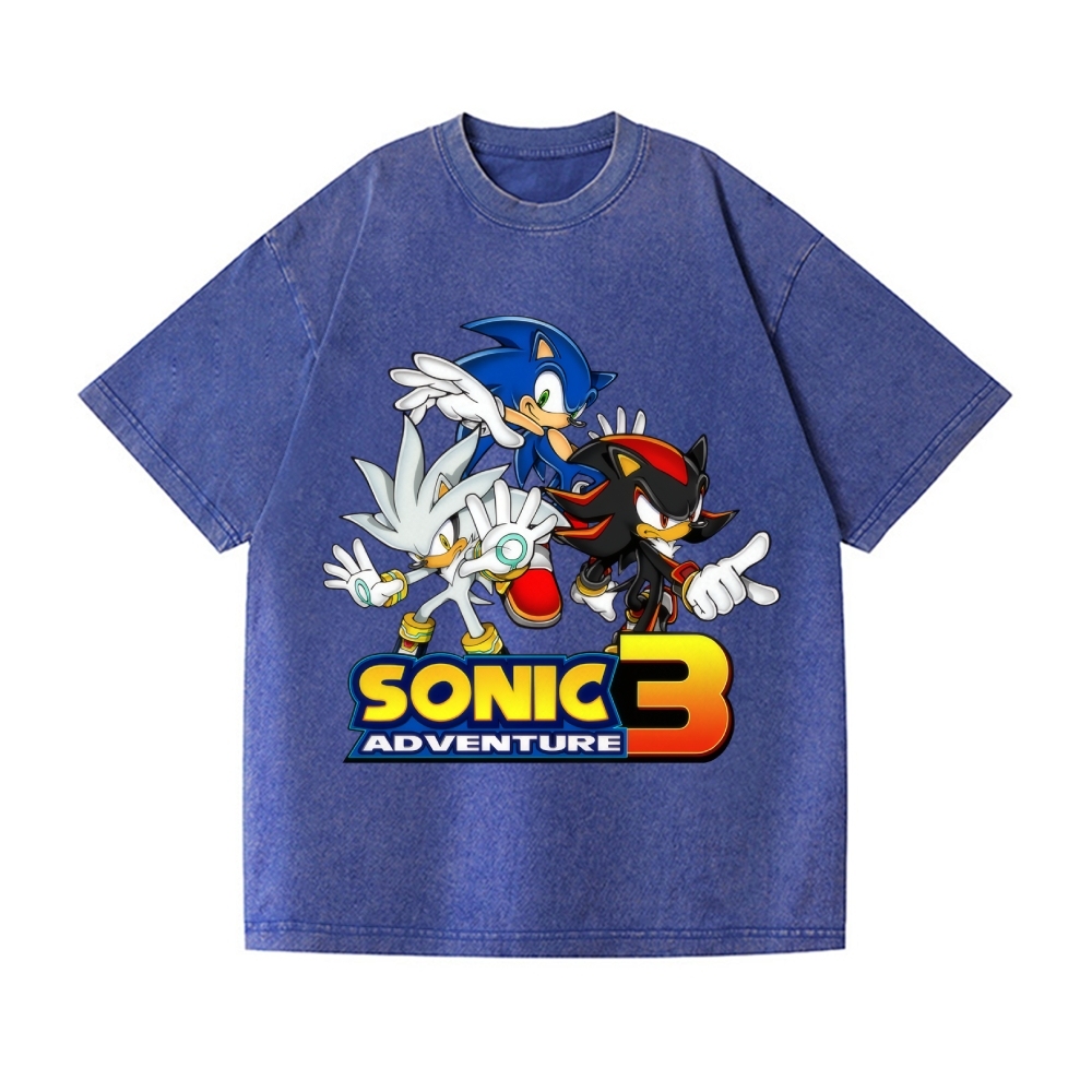Sonic Vintage Wash Japanese Design T-Shirt