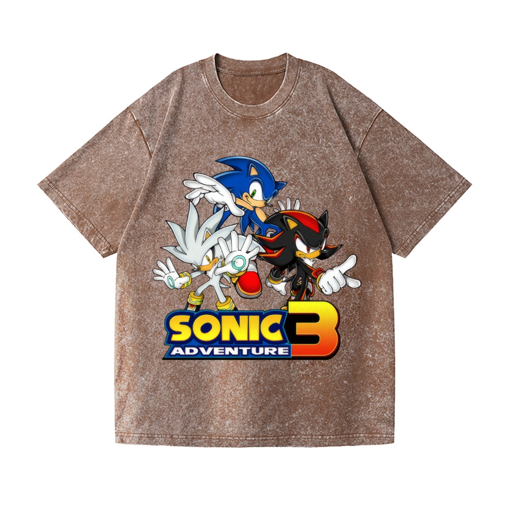 Sonic Vintage Wash Japanese Design T-Shirt