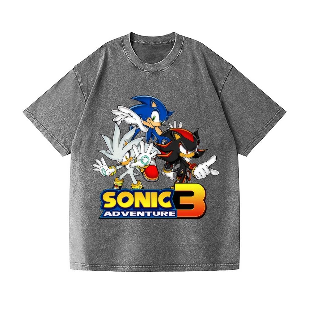 Sonic Vintage Wash Japanese Design T-Shirt