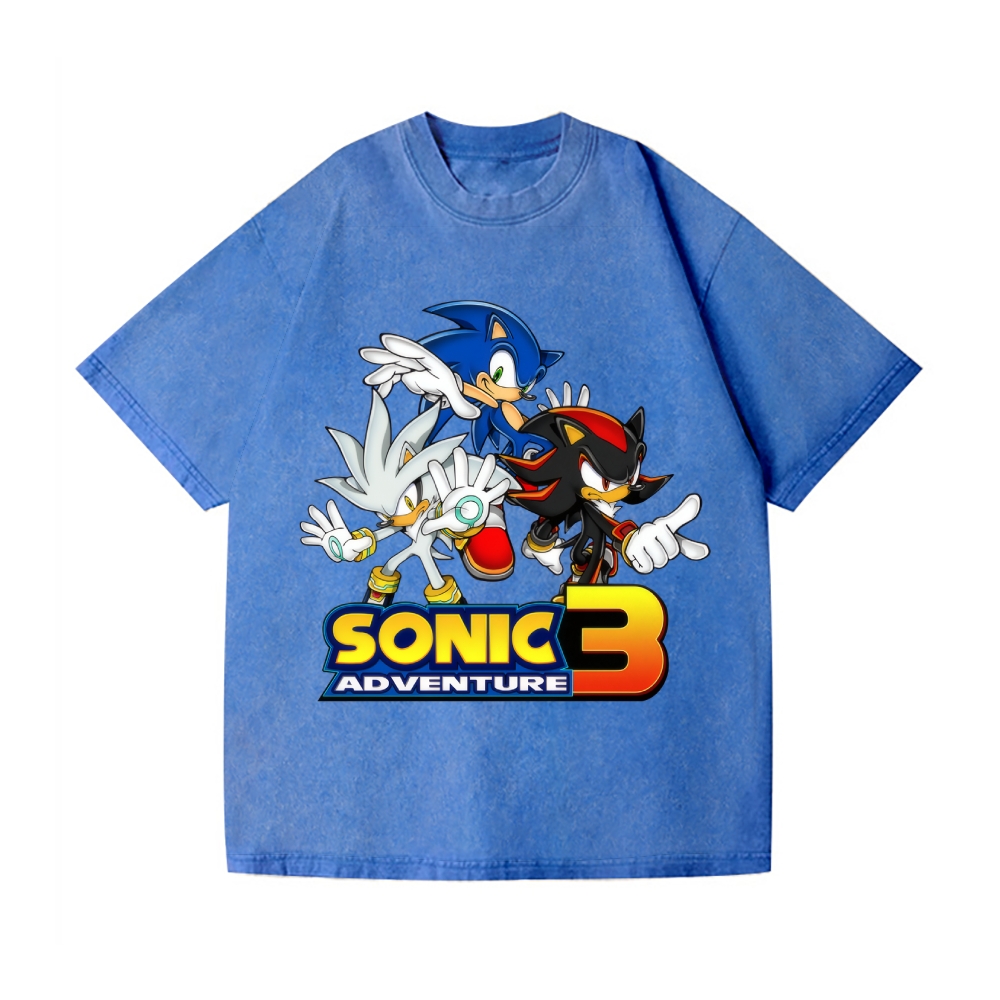 Sonic Vintage Wash Japanese Design T-Shirt