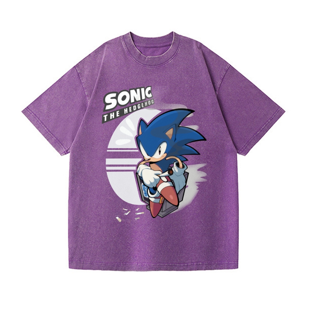 Sonic Vintage Wash Japanese Design T-Shirt