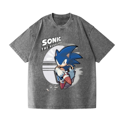 Sonic Vintage Wash Japanese Design T-Shirt