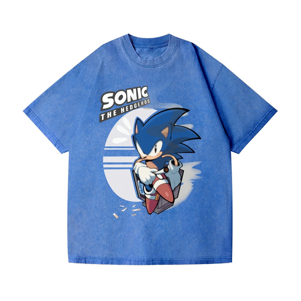 Sonic Vintage Wash Japanese Design T-Shirt