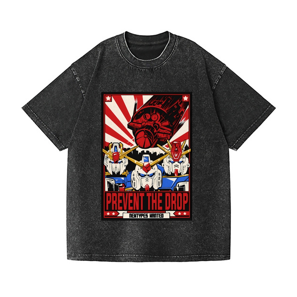 Gundam Vintage Wash Japanese Design T-Shirt