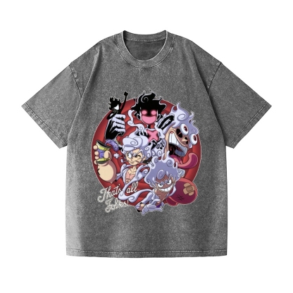 One Piece Vintage Wash Japanese Design T-Shirt