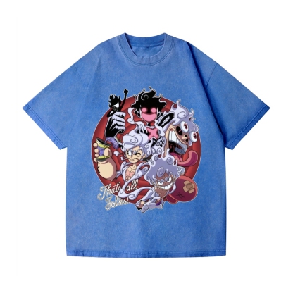 One Piece Vintage Wash Japanese Design T-Shirt
