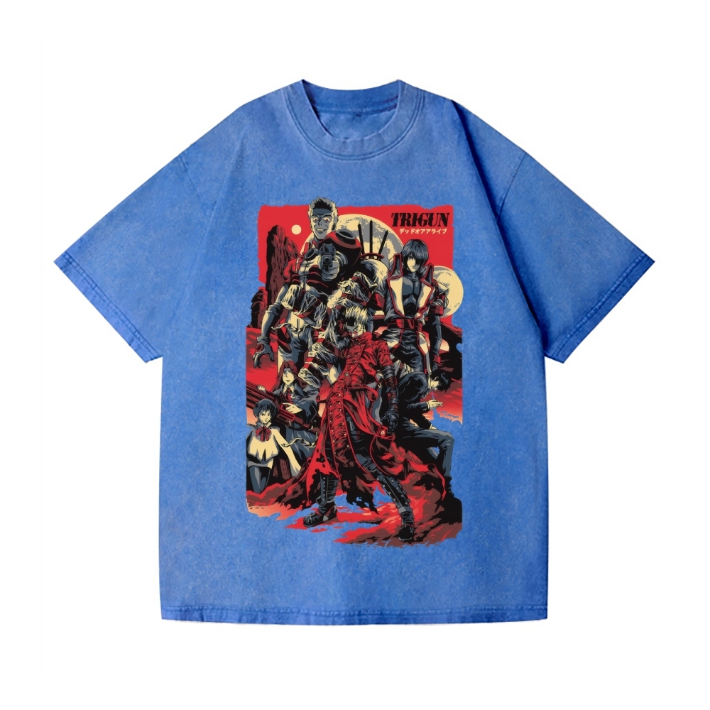 Trigun Vintage Wash Japanese Design T-Shirt
