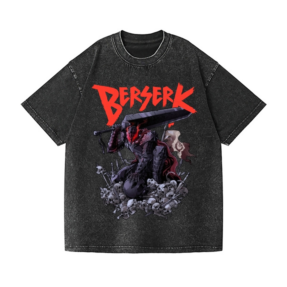 Berserk Vintage Wash Japanese Design T-Shirt