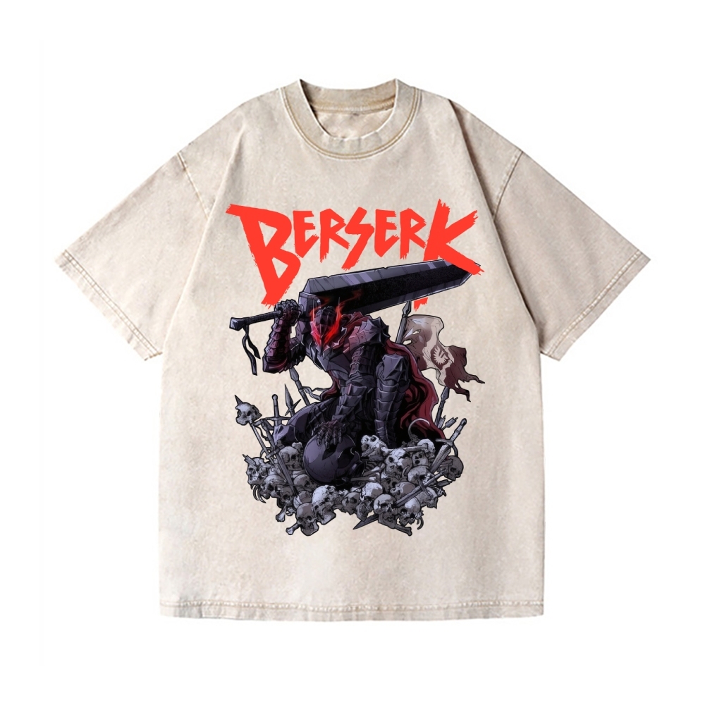 Berserk Vintage Wash Japanese Design T-Shirt