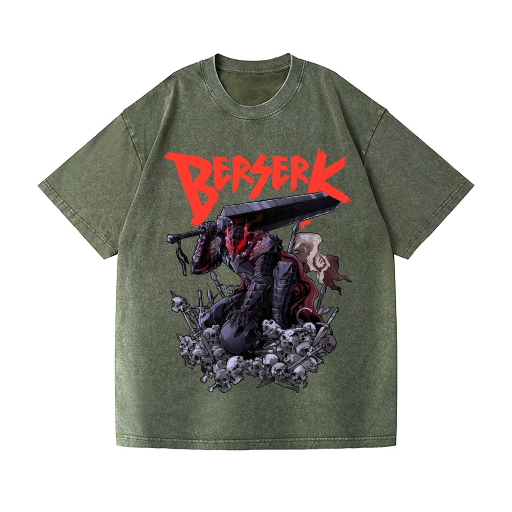 Berserk Vintage Wash Japanese Design T-Shirt