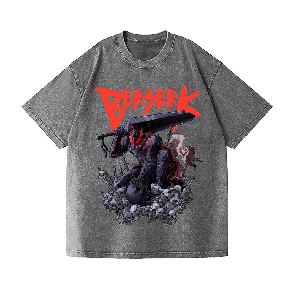 Berserk Vintage Wash Japanese Design T-Shirt
