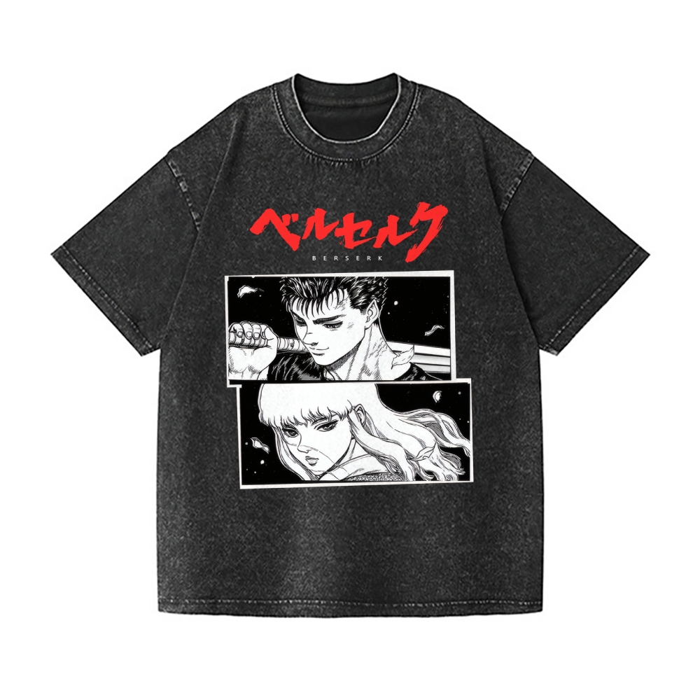 Berserk Vintage Wash Japanese Design T-Shirt