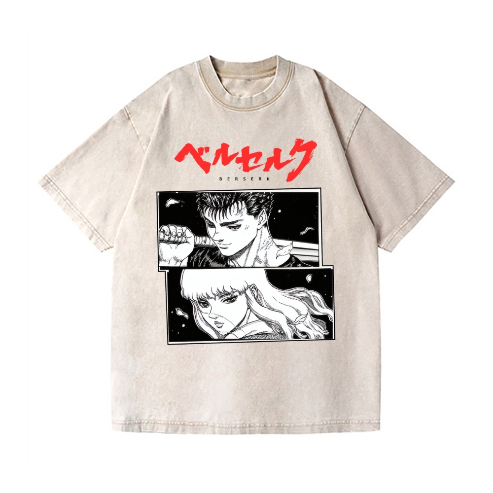 Berserk Vintage Wash Japanese Design T-Shirt