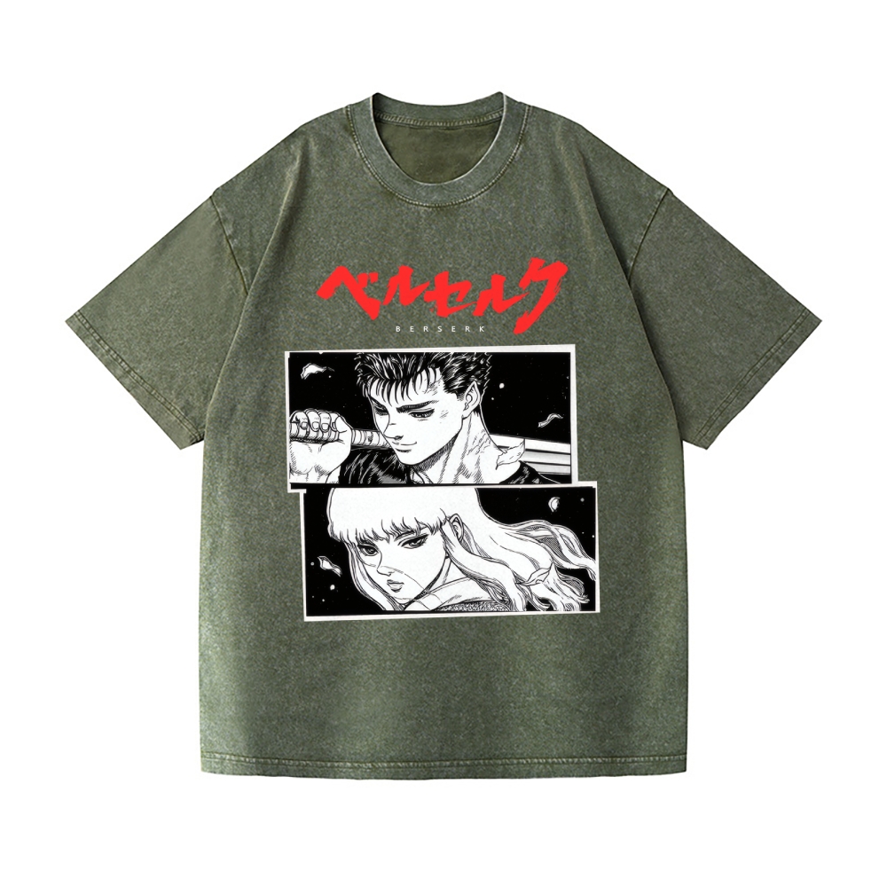 Berserk Vintage Wash Japanese Design T-Shirt