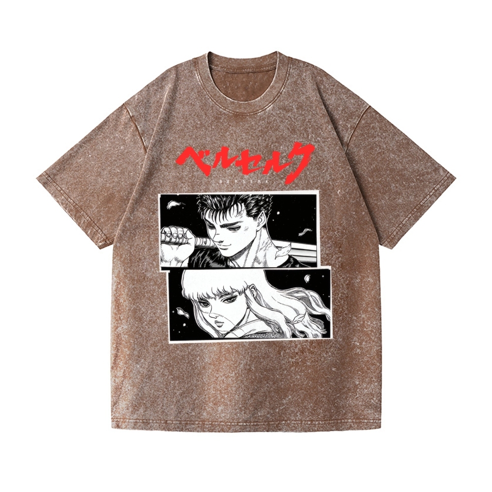 Berserk Vintage Wash Japanese Design T-Shirt