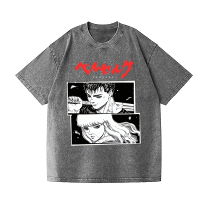 Berserk Vintage Wash Japanese Design T-Shirt