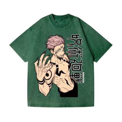 Jujutsu Kaisen Vintage Wash Japanese Design T-Shirt
