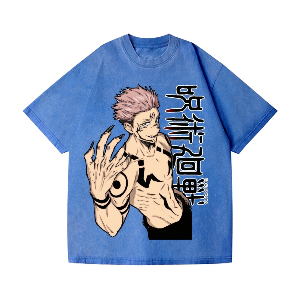 Jujutsu Kaisen Vintage Wash Japanese Design T-Shirt