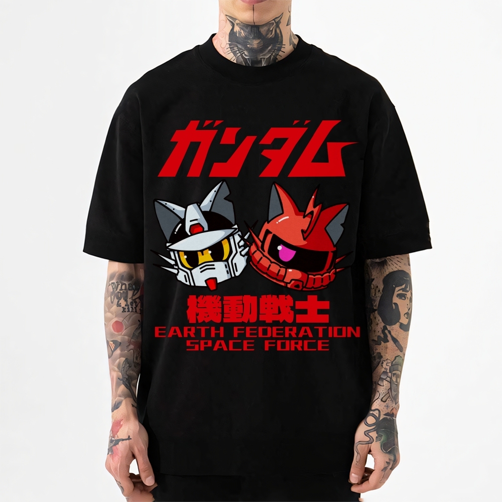 E.F.S.F. Gundam Cat Japanese Style Classic Tee