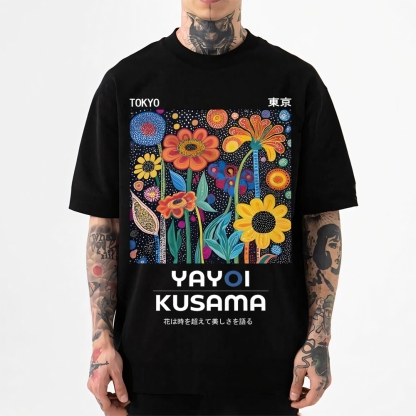 Yayoi Kusama Flowers Japanese Style Classic Tee