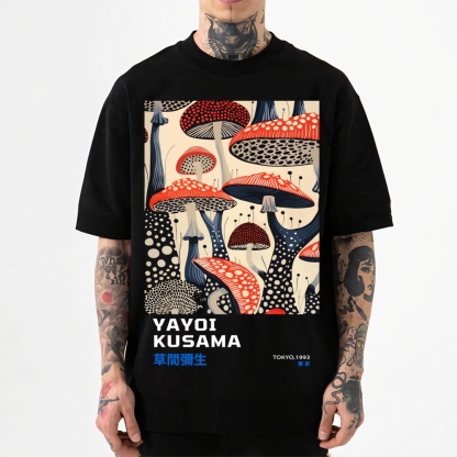 Yayoi Kusama Mushroom Japanese Style Classic Tee
