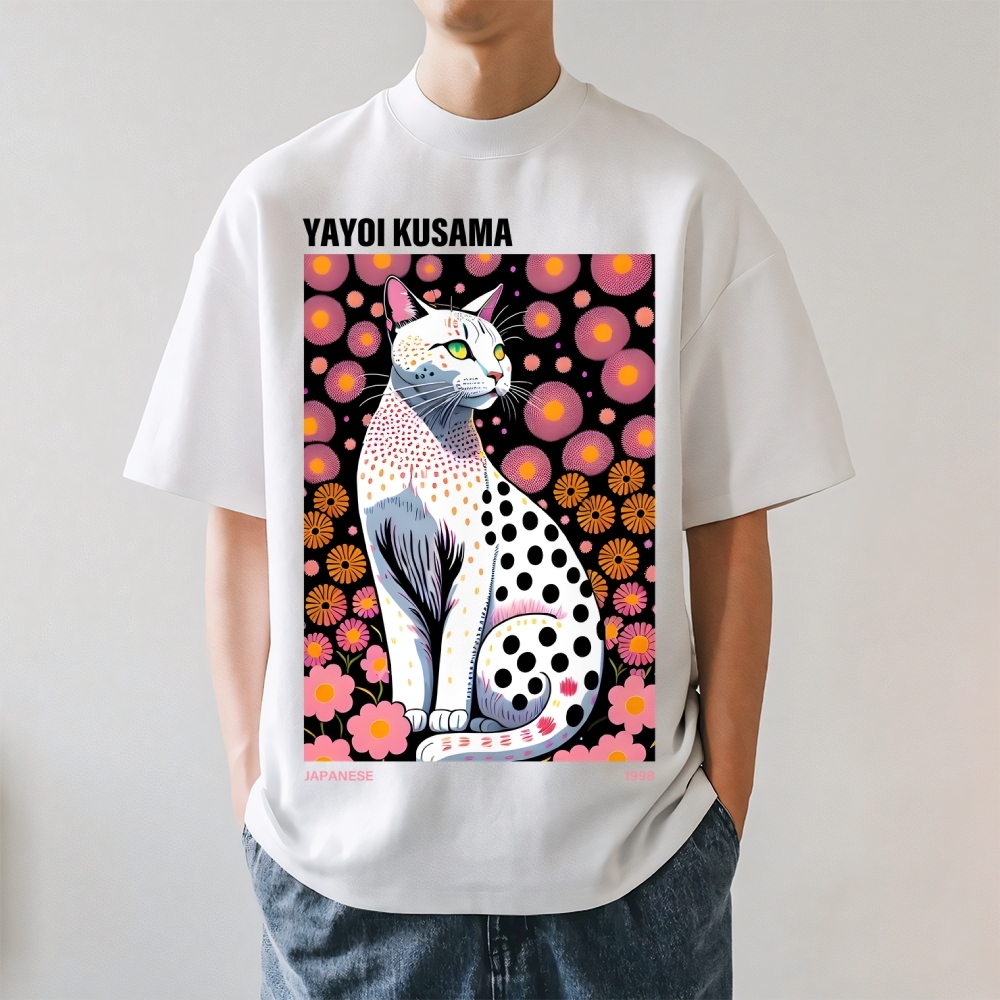 Yayoi Kusama Cat Japanese Style Classic Tee