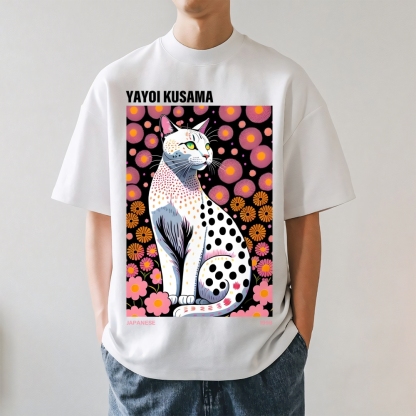 Yayoi Kusama Cat Japanese Style Classic Tee