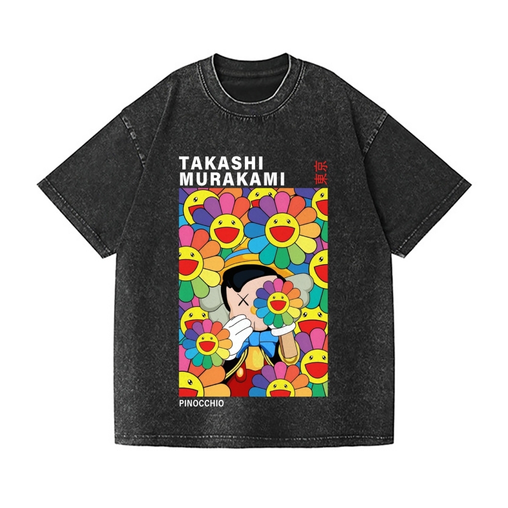 TM Pincocchio Vintage Wash Japanese Design T-Shirt