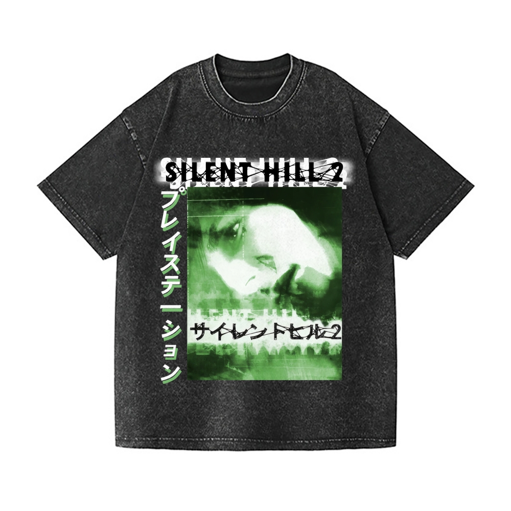 Silent Hill Vintage Wash Japanese Design T-Shirt