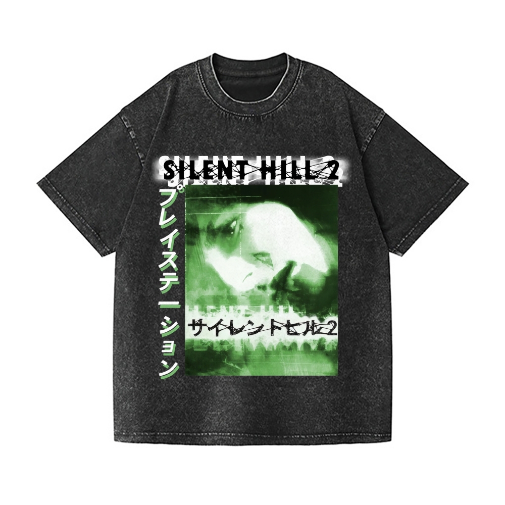 Silent Hill Vintage Wash Japanese Design T-Shirt