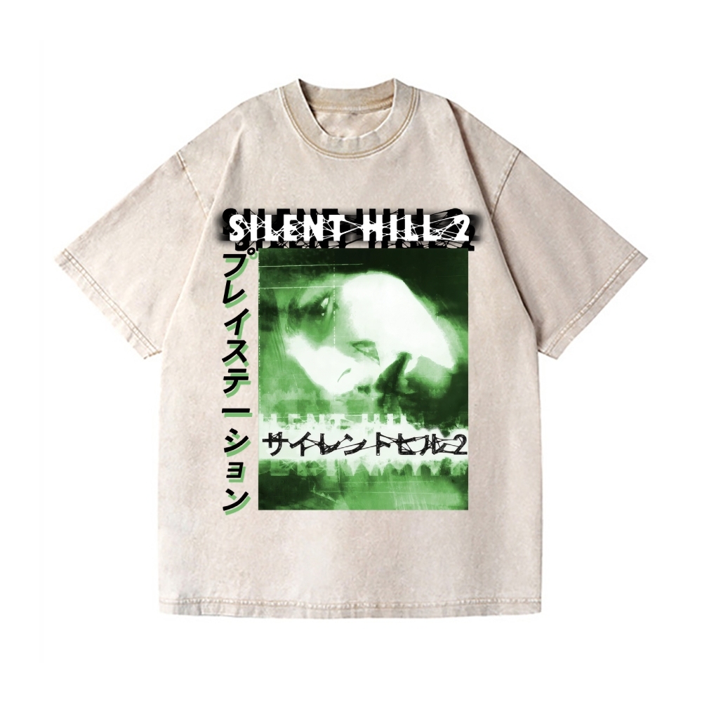 Silent Hill Vintage Wash Japanese Design T-Shirt