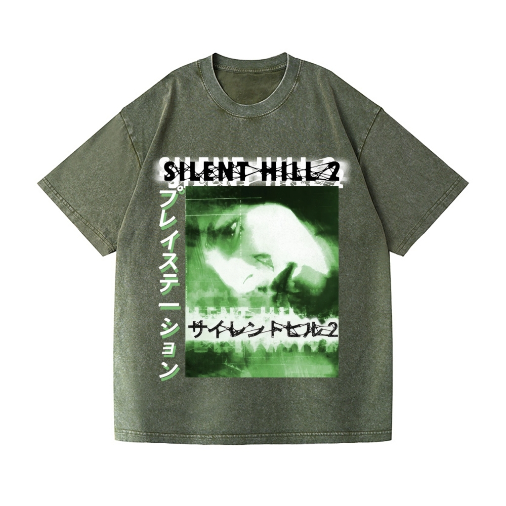 Silent Hill Vintage Wash Japanese Design T-Shirt