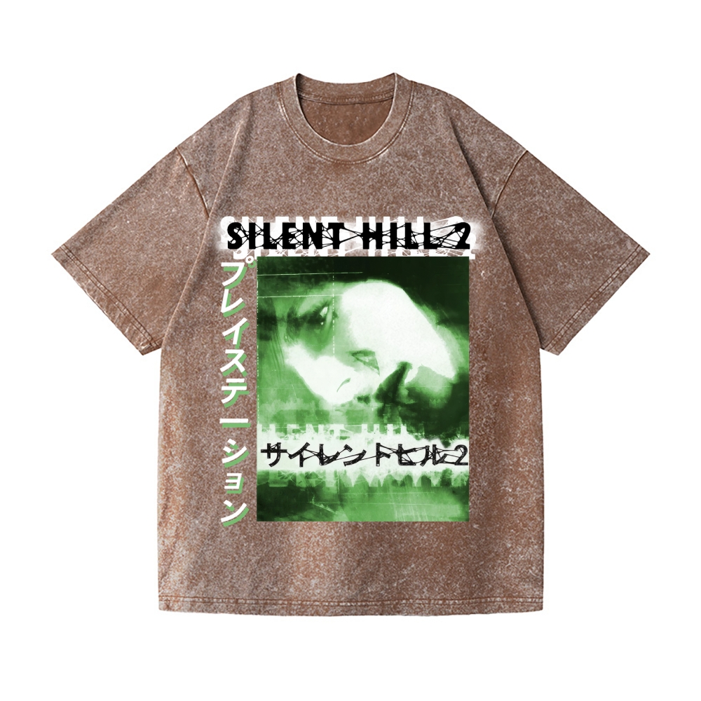Silent Hill Vintage Wash Japanese Design T-Shirt