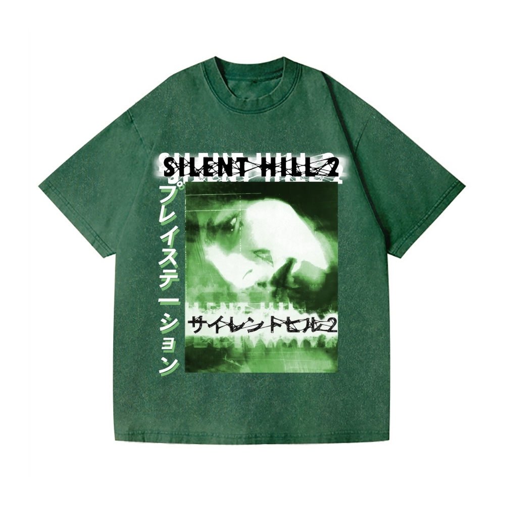 Silent Hill Vintage Wash Japanese Design T-Shirt