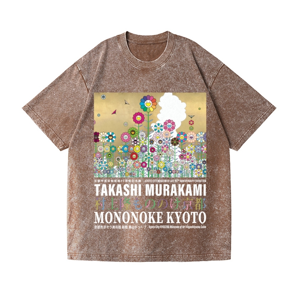 TM Sunflower Vintage Wash Japanese Design T-Shirt